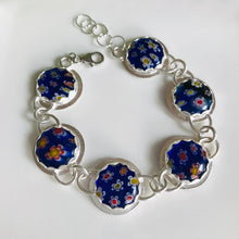 Load image into Gallery viewer, Millefiori Blue Bracelet
