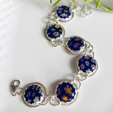 Load image into Gallery viewer, Millefiori Blue Bracelet
