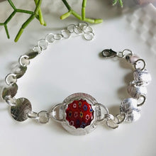 Load image into Gallery viewer, Millefiori Red Bracelet
