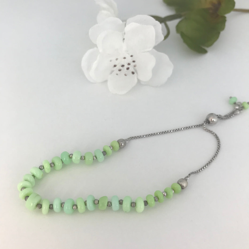 Green Opal Bolo Bracelet