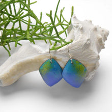 Load image into Gallery viewer, Handcrafted colorful enamel glass earrings
