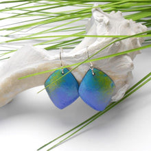 Load image into Gallery viewer, One of a kind enamel glass earrings
