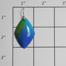 Load image into Gallery viewer, Northern Lights enamel glass earrings on chart
