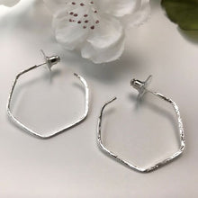 Load image into Gallery viewer, Pentagon Hoops Earrings
