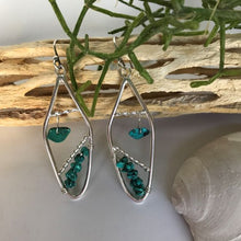 Load image into Gallery viewer, Turquoise Diamond Earrings
